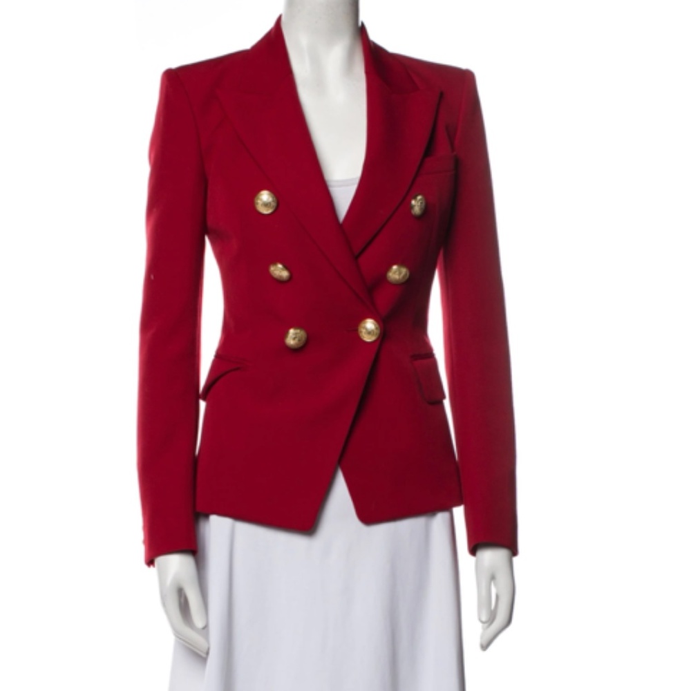 Beautiful red and perfect condition Balmai blazer